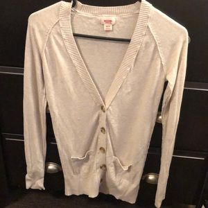 Tan button down sweater, lightly worn, XS